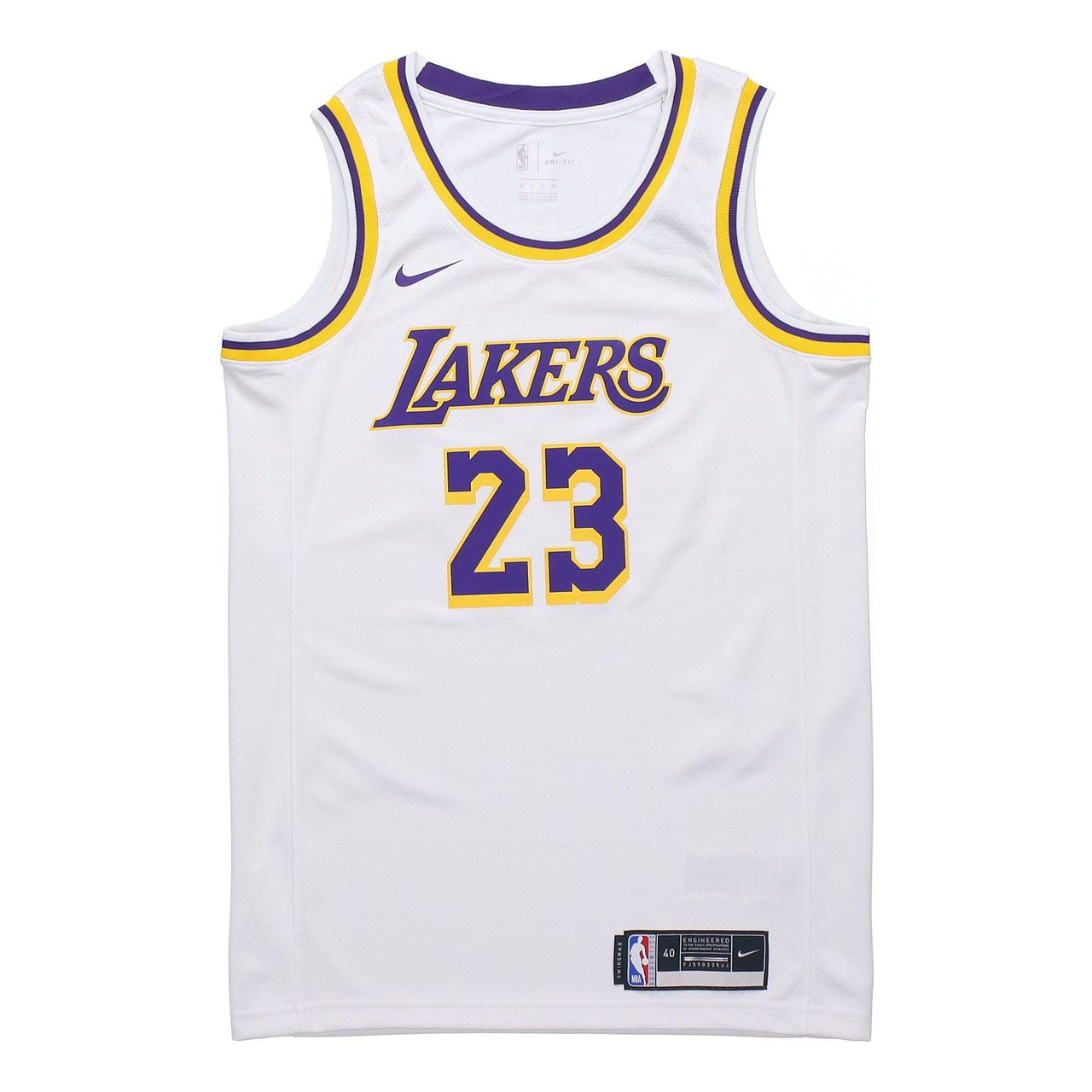 Nike NBA Leborn James Los Angeles Lakers 2020 Association Swingman Jersey #23 CW3595-101