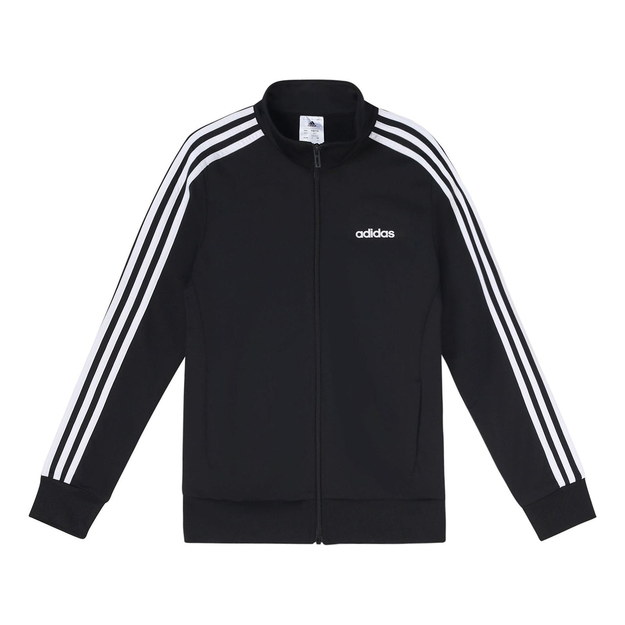 (WMNS) adidas Essentials Tricot Track Jacket Asia Sizing 'Black White' DP2406