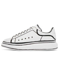 Alexander McQueen Oversized Sneaker 'White Black Outline' 627867WHYBI9061