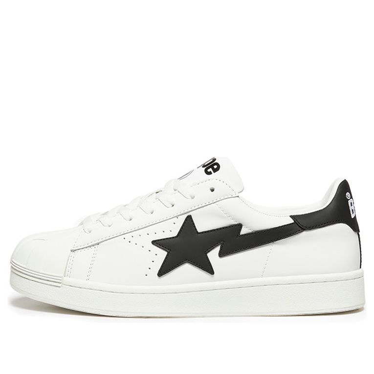 A BATHING APE WMNS Skull Sta White Black 1I20-291-005