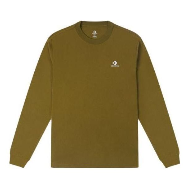Converse Go-To Embroidered Star Chevron Standard-Fit T-Shirt 'Olive' 10023872-A10