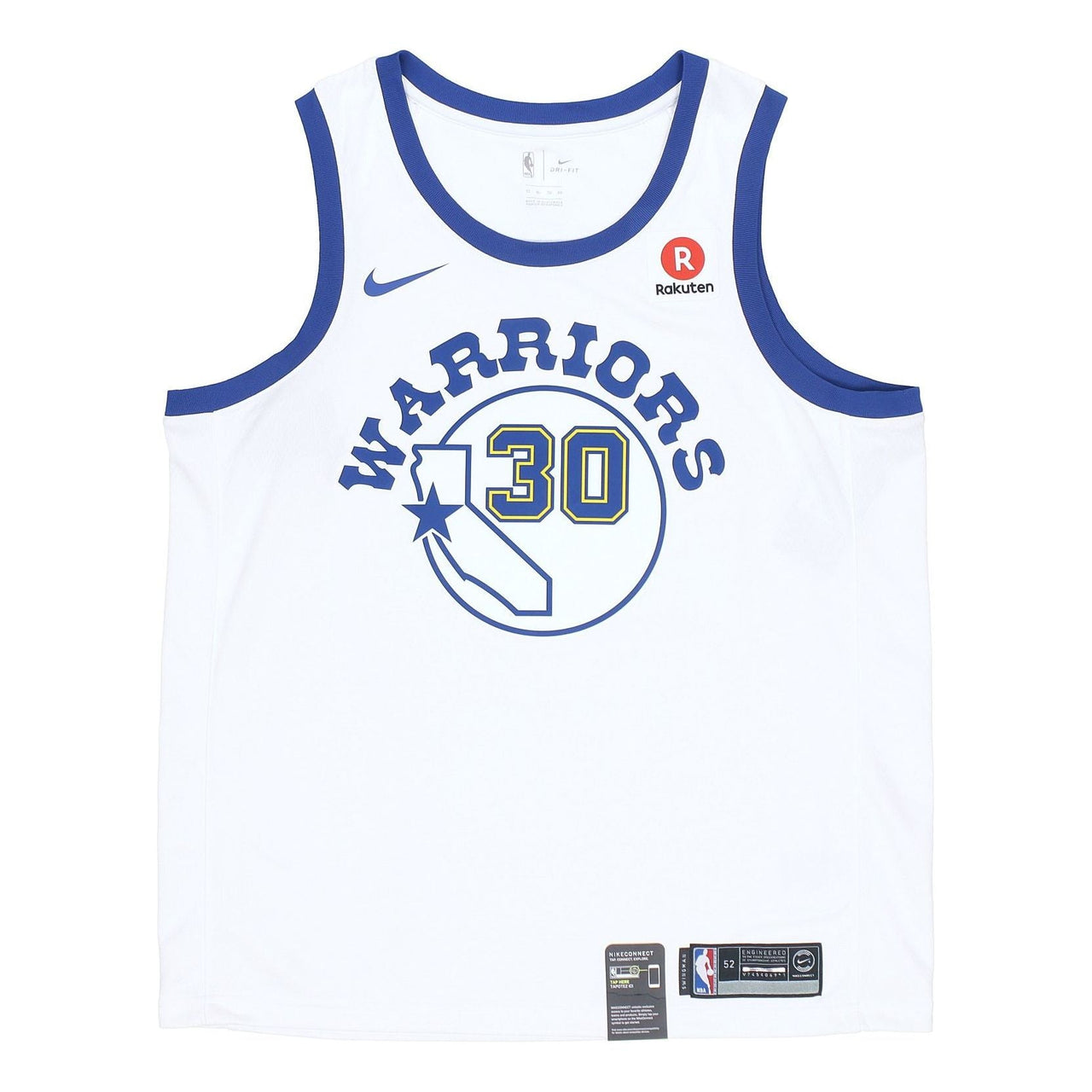 Nike Golden State Warriors Curry 30 White Hardwood Classic Swingman Jersey 904152-100