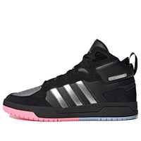 adidas Neo 100DB Mid Basketball Shoes 'Black Metallic Silver' ID1841