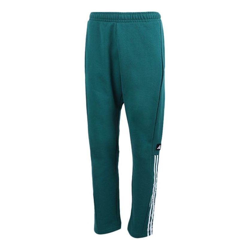 adidas Ub Pnt Wv Deco Fleece Stay Warm Slim Fit Sports Pants Green GM4431