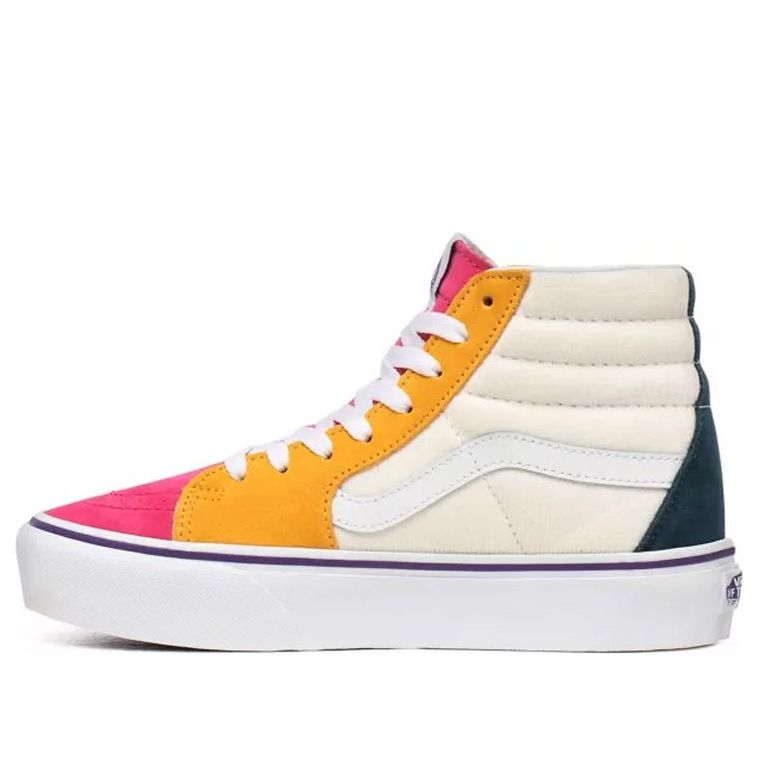 Vans Mini Cord SK8-HI Platform 2.0 White/Yellow/Red VN0A3TKNWVY