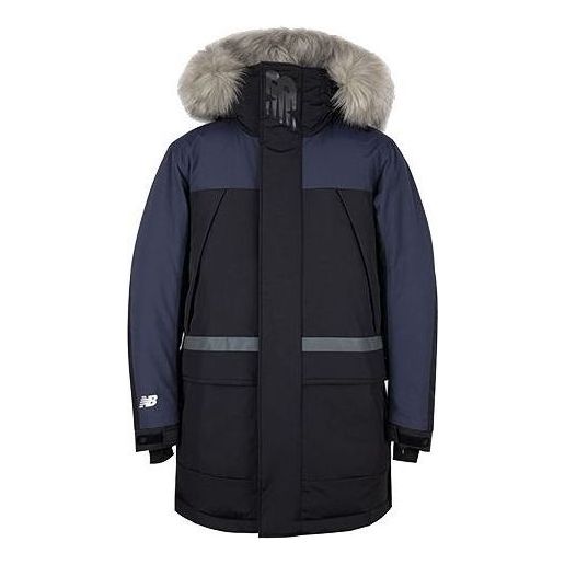 New Balance Warm Winter Down Parka 'Black Blue' NP943041-BK