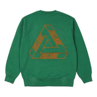 PALACE Outliner Mit Desigher Crew Green Back Triangle Printing Round Neck Unisex Green P20CS141