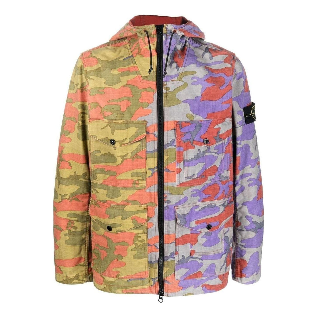 STONE ISLAND Hooded Light Outerwear 'Brick Red' 7715Q02E1-V0015
