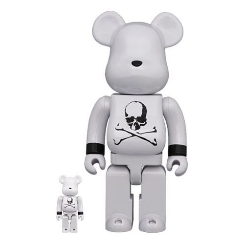 Mastermind JAPAN x BE@RBRICK MMJ WHITE CHROME 100%+400% BEARBRICK3565