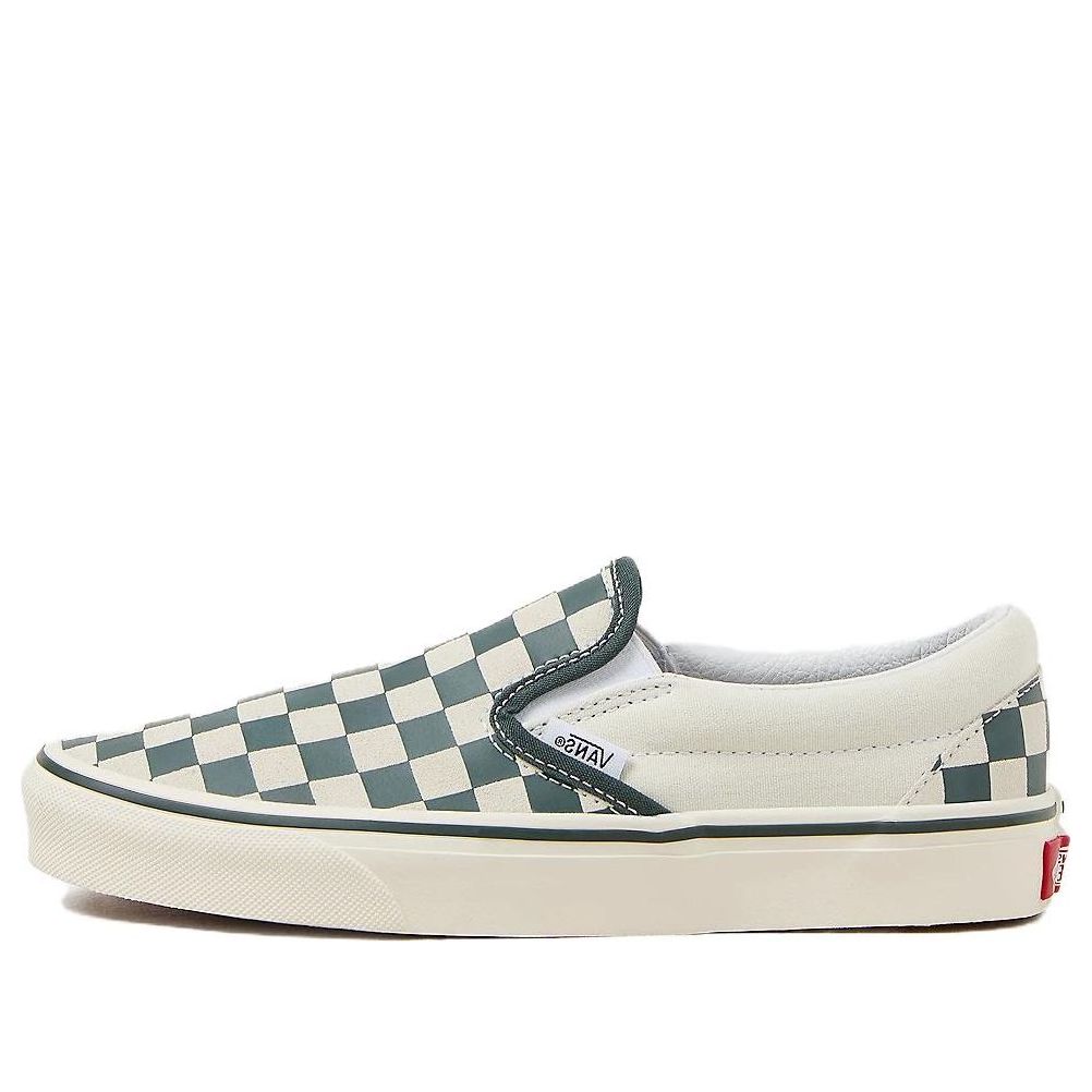 Vans Classic Slip-On Checkerboard Shoes 'Green White' VN000BVZBGN