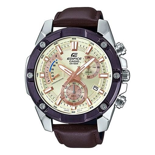 CASIO EDIFICE Series Vintagees Men s Black Gold Dial Mens Gold Analog EFR-559BL-7AV