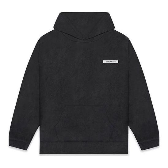 Fear of God Essentials FW20 Polar Fleece Hoodie 'Black' FOG-FW20-338