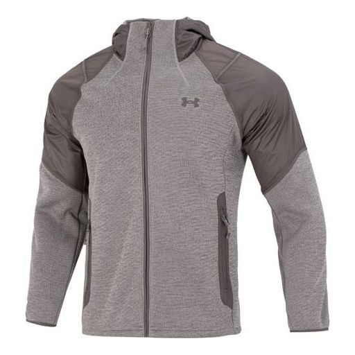 Under Armour ColdGear Swacket Hoodie Jacket 'Grey Heather' 1357475-176