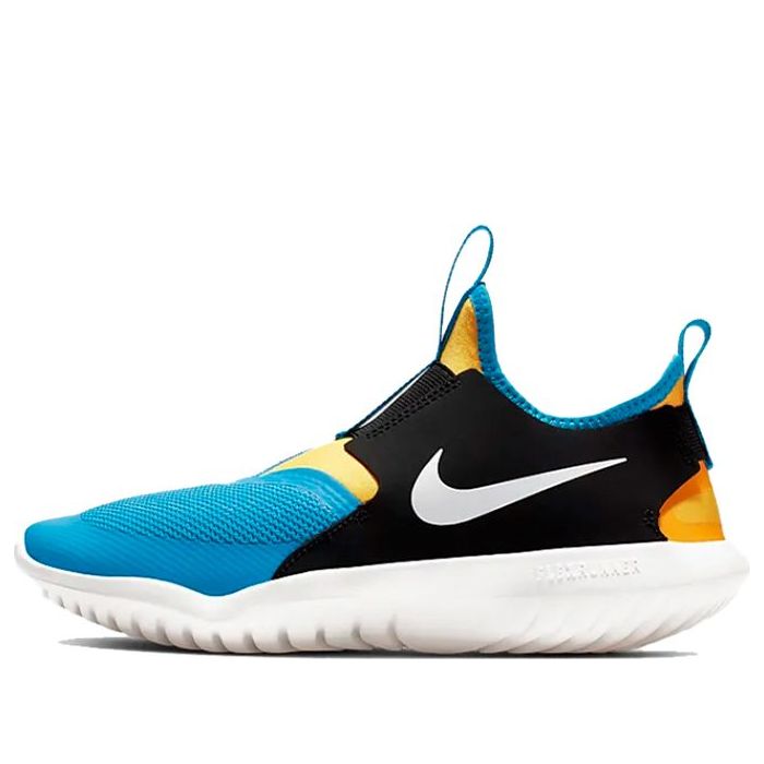 (GS) Nike Flex Runner 'Black Blue' AT4662-401