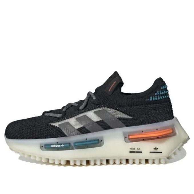 (GS) adidas NMD_S1 'Black Teal Orange' GW2186