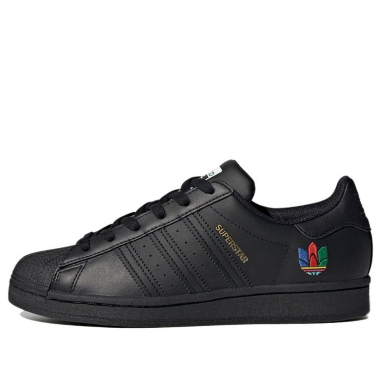 (WMNS) adidas originals Superstar 'Black Red Blue' FW3695