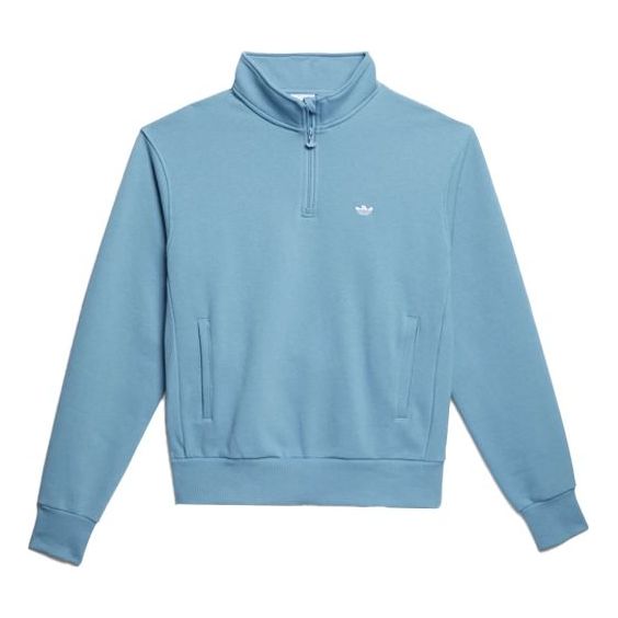 adidas Heavyweight Shmoofoil 1/4 Zip Sweatshirt 'Blue' GL9943