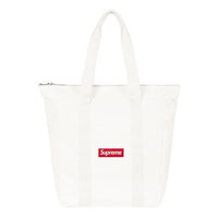 Supreme Canvas Tote 'White Red' SUP-FW20-153