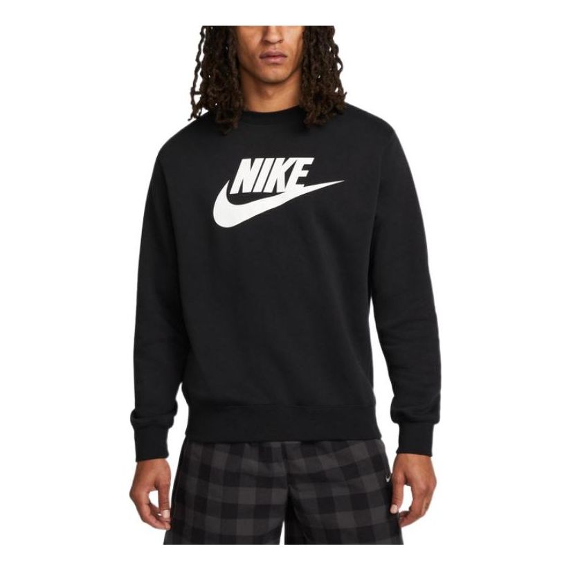 Nike logo crew neck sweatshirt 'Black' DQ4913-010