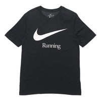 Nike Dri-FIT Logo Printing Sports Quick Dry Short Sleeve Black DB5590-010