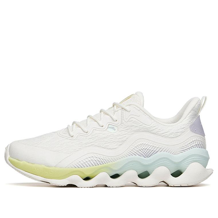 (WMNS) ANTA Running Series Sneakers 'White Green Blue' 122215555-4