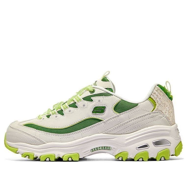 (WMNS) Skechers D'Lites 1.0 Chunky Sneakers 'Beige Green' 896738-WGR
