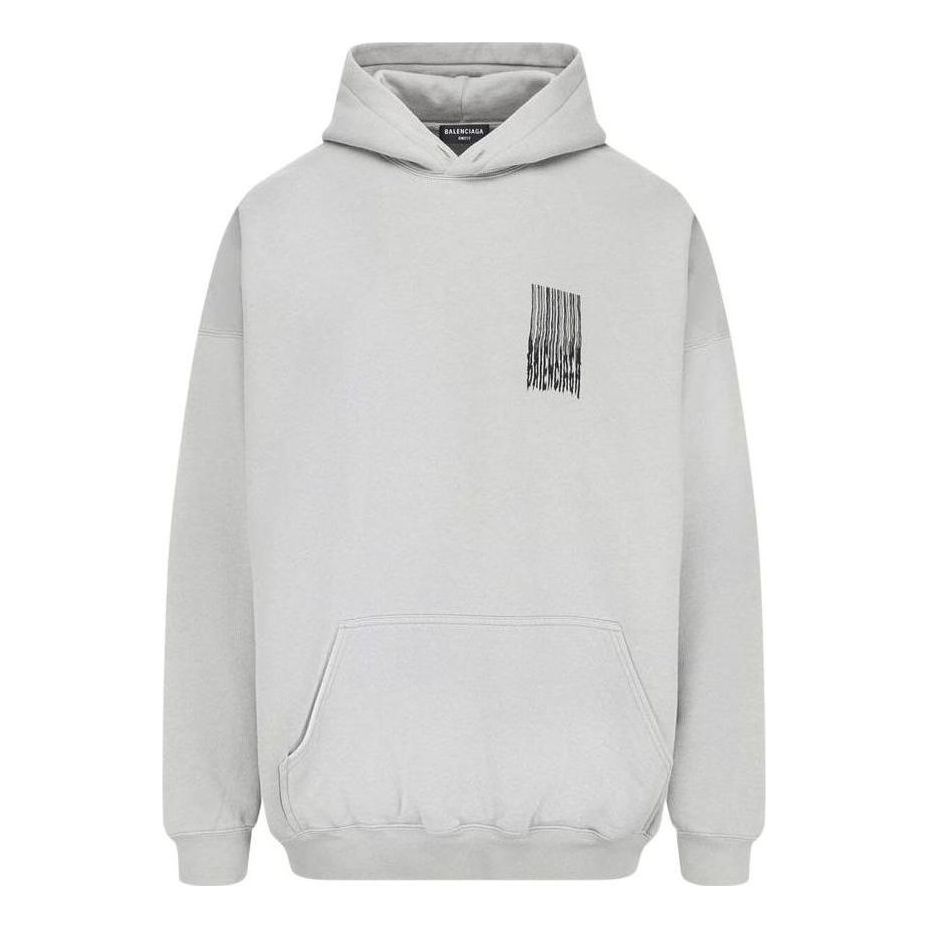Balenciaga Barcode Cotton Hoodie 'Grey' 651799TKVE68174