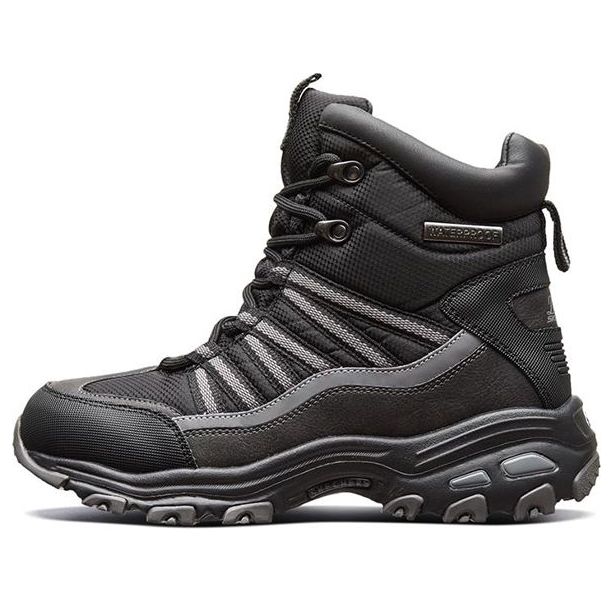 (WMNS) Skechers D'Lite Icemont 'Black' 44980-BLK