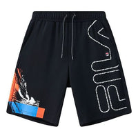 FILA Logo Printing Casual Sports Shorts Blue F11M128607F-NV