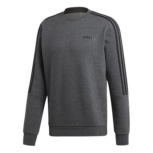 adidas M CREW 3S Side Stripe Round Neck Gray EI8995