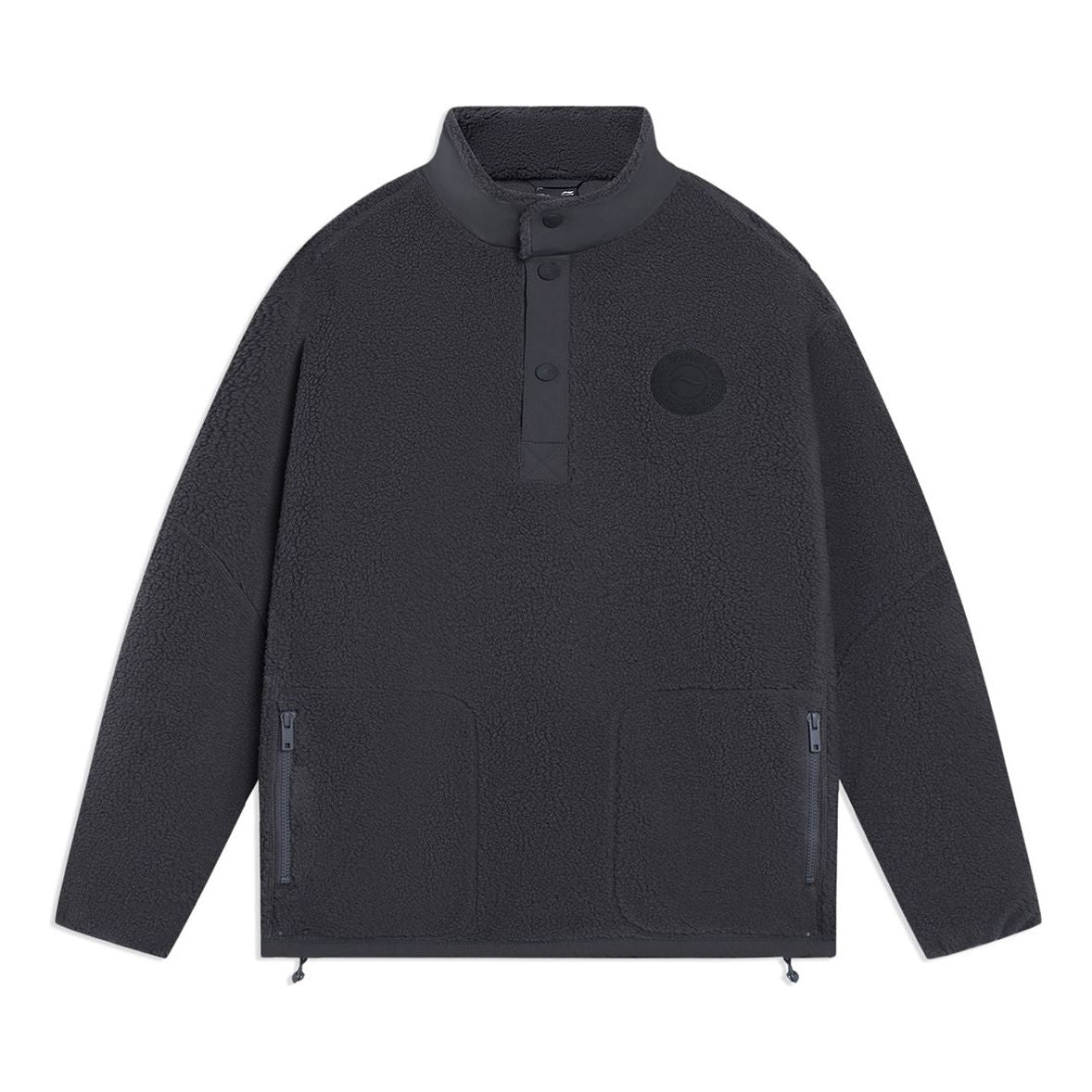 Li-Ning Half Zip Polar Fleece Jacket 'Dark Grey' AAES939-4
