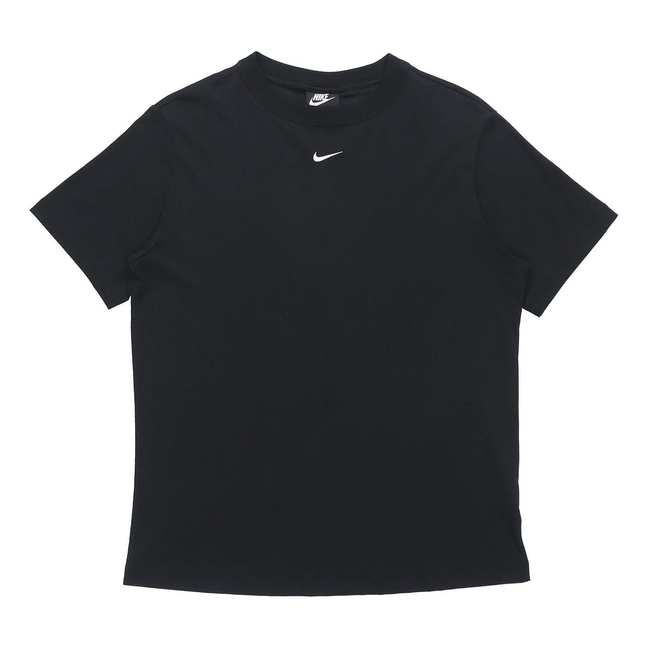 (WMNS) Nike Solid Color Casual Round Neck Short Sleeve Black T-Shirt DH4256-010