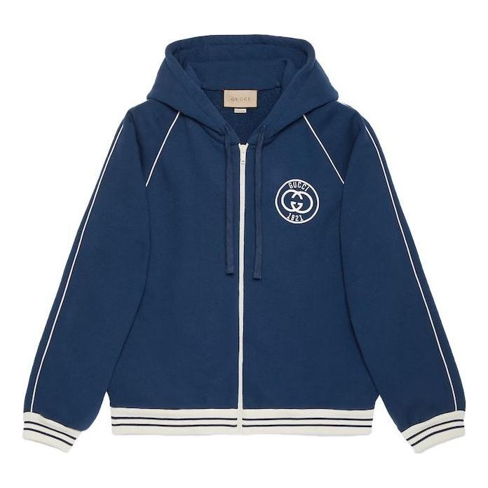 Gucci Cotton Jersey Sweatshirt With Patch 'Blue' 756648-XJFV7-4030