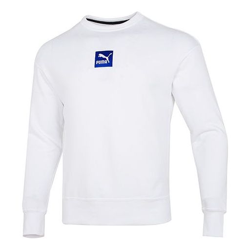 PUMA EMB Logo Sweatshirt 'White' 536773-02
