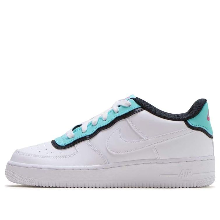 (GS) Nike Air Force 1 Low 'Double Layer - Aqua Black' BV1084-100
