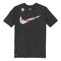 Nike Dri-Fit Big Swoosh Basketball s T Men's Black BQ3658-010