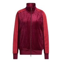 adidas x IVY PARK Crossover Velvet Sports Long Sleeves Jacket Couple Style Cherry Red HN0305