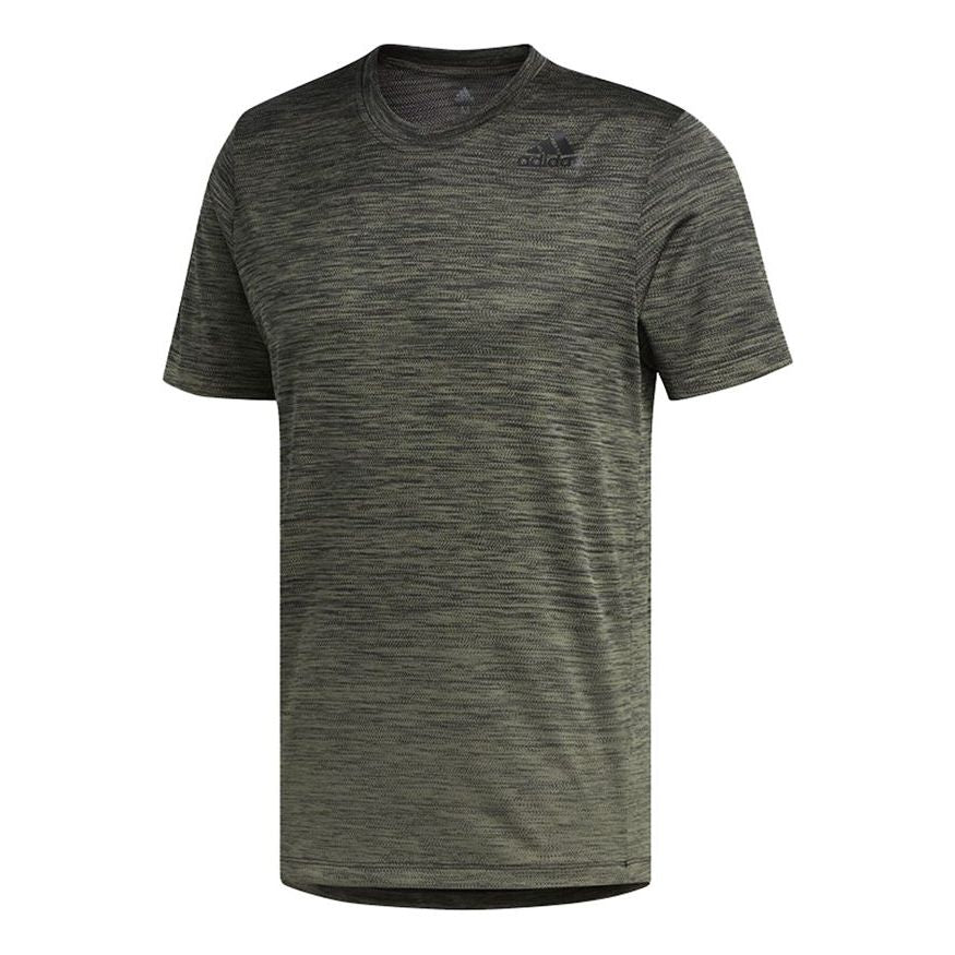 adidas Gradient Tee Training Sports Short Sleeve Olive Green FL4398