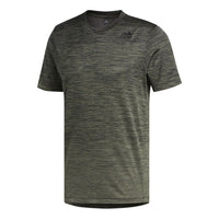 adidas Gradient Tee Training Sports Short Sleeve Olive Green FL4398