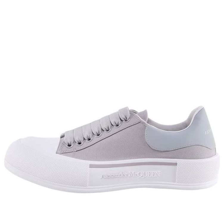 Alexander McQueen Deck Skate Plimsoll Lace Up 'Lilac Grey' 654594W4MVH1497