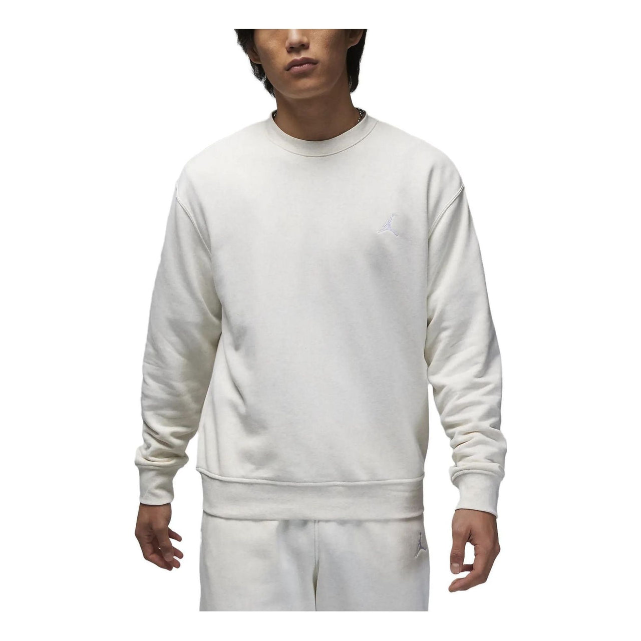 Air Jordan Classic Flying Solid Color Fleece Lined Round Neck Sweatshirt 'White' FQ1865-133