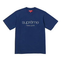 Supreme FW23 Week3 Classic Logo T-shirt 'Navy' SUP-FW23-070