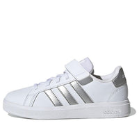 (GS) adidas Grand Court 2.0 EL 'White Matte Silver' GW6516