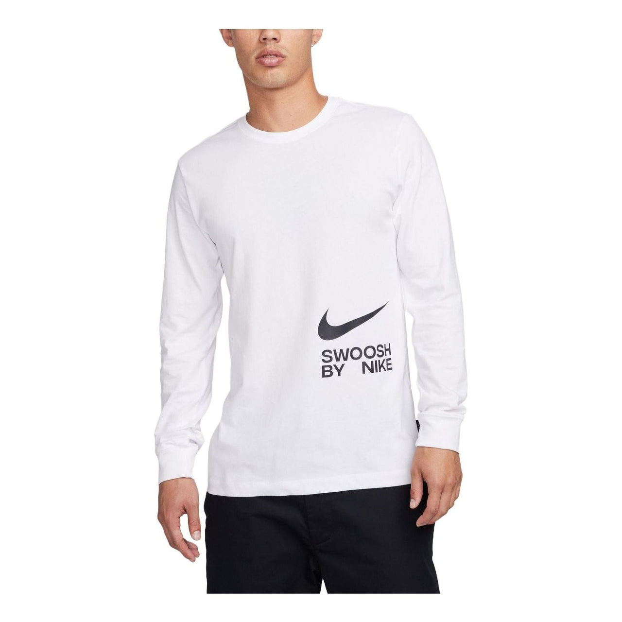 Nike Sportswear Big Swoosh Long Sleeve T-Shirt 'White' FJ1120-100
