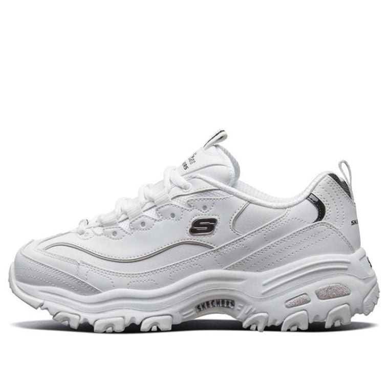 (WMNS) Skechers D'Lites GS White/Black 11931-WBK