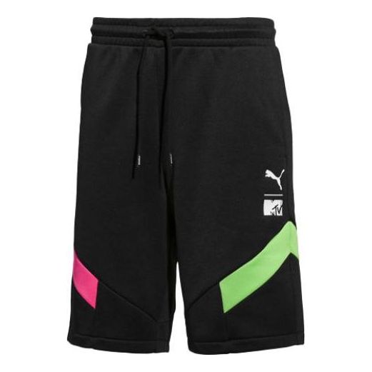 PUMA X MTV Colorblock Casual Shorts 'Black' 579676-01