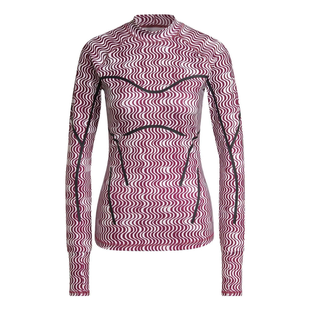(WMNS) adidas by Stella McCartney TruePurpose Printed Long Sleeve 'Purple Black' HI6038