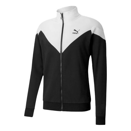 PUMA Iconic Mcs Coats Track Jacket 'Black White' 597674-01