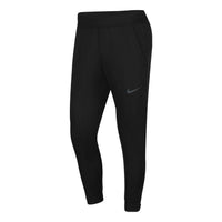 Men's Nike Logo Printing Elastic Waistband Bundle Feet Sports Pants/Trousers/Joggers Black DM1101-010