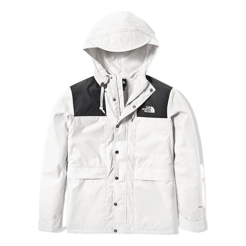 THE NORTH FACE Logo Mountain Windbreaker Jacket 'White' NF0A81NO-FN4